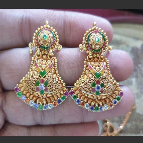 Gold Jewellery - Rajasthani Jewellery Design Rajasthani Earrings, Rajasthan Jewellery, Rajasthani Jewellery, Jewellery Design, Gold Jewellery, My Jewellery, Gold Jewelry, Jewelry Design, Gold