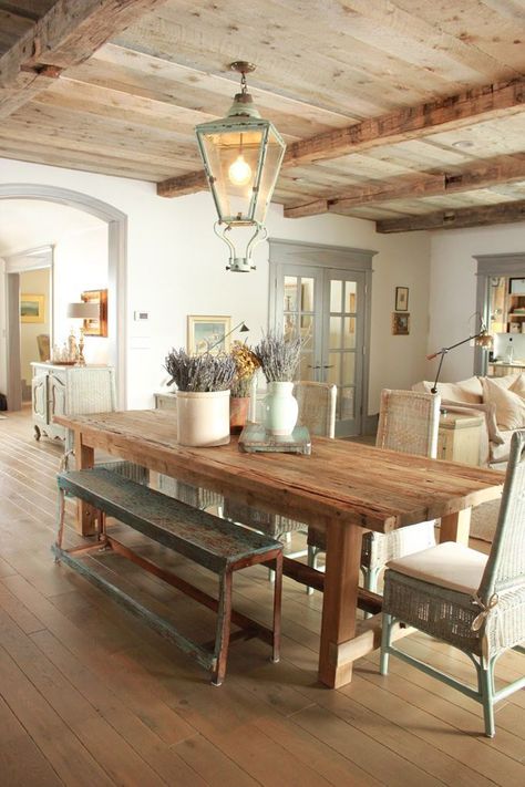 Dröm Hus Planer, Interior Design Country, French Country Interior, French Country Interiors, French Country Dining Room, Country Interior Design, Country Dining Rooms, French Country Dining, Cottage Interior