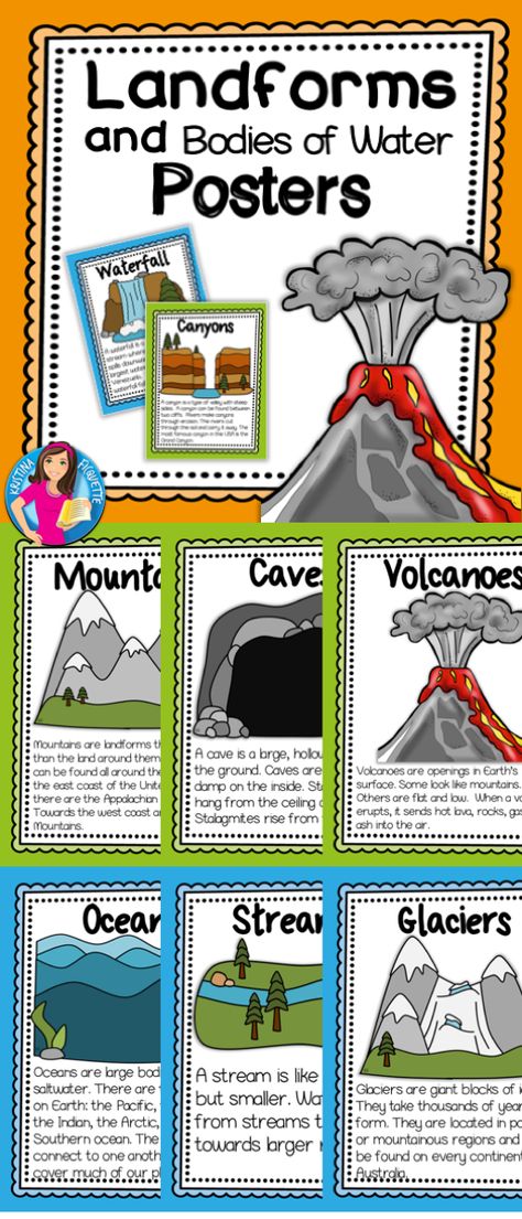 Landforms Bulletin Board Ideas, Landforms And Bodies Of Water 2nd Grade, Landforms And Bodies Of Water, Social Studies Communities, Preschool Social Studies, January Kindergarten, Science Bulletin Boards, Third Grade Social Studies, 3rd Grade Social Studies