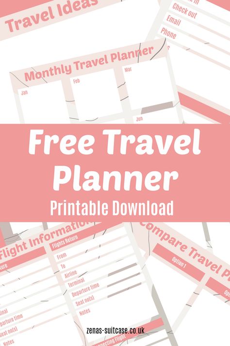 Best Travel Planner Template - FREE Printable PDF Free Travel Journal Printables, Itenerary Travel Template Cute, Trip Planner Template Free Printables, Trip Itinerary Template Free Printable, Travel Itinerary Template Printable Free, Travel Planner Printable Free, Free Travel Itinerary Template, Free Travel Printables, Trip Planner Template