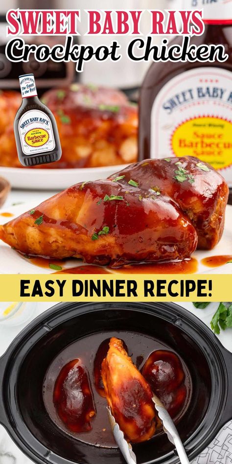 Sweet Baby Ray Crockpot Chicken, Sweet Baby Ray Bbq Chicken Crockpot, Sweet Baby Ray’s Crockpot Chicken, Baby Rays Bbq Chicken, Chicken Tender Crock Pot Recipes, Chicken Bbq Crockpot, Chicken Tenders In Crockpot, Sweet Baby Rays Chicken, Bbq Chicken In Crockpot