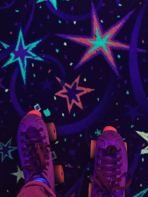 Skating Rink Aesthetic, Skating Aesthetic, Mixtape Cover, Skating Rink, 80s Aesthetic, Retro Arcade, Neon Aesthetic, All I Ever Wanted, Aesthetic Tumblr