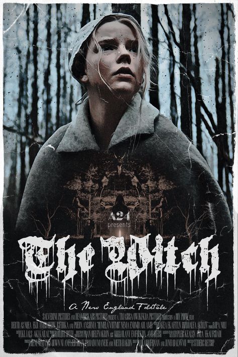 The Witch (2015) | Poster art by Keith Garrett The Witch 2015, Robert Eggers, Alt Posters, Witch Vintage, Being Productive, Movie Posters Design, Not Today, Vintage Movie, Movie Posters Vintage