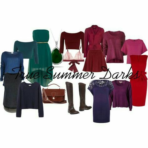 Summer jewel tones Color Analysis Summer, Cool Summer Palette, Jewel Tone Color Palette, Soft Summer Palette, Dark Summer, Soft Summer Colors, True Summer, Winter Typ, Summer Color Palette