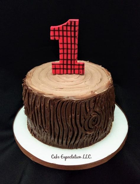 Tree Stump Smash Cake, Log Smash Cake, Hunting Smash Cake, Tree Smash Cake, One Happy Camper Smash Cake, Woodland Smash Cake, Camper Cakes, Diy Smash Cake, Tree Stump Cake