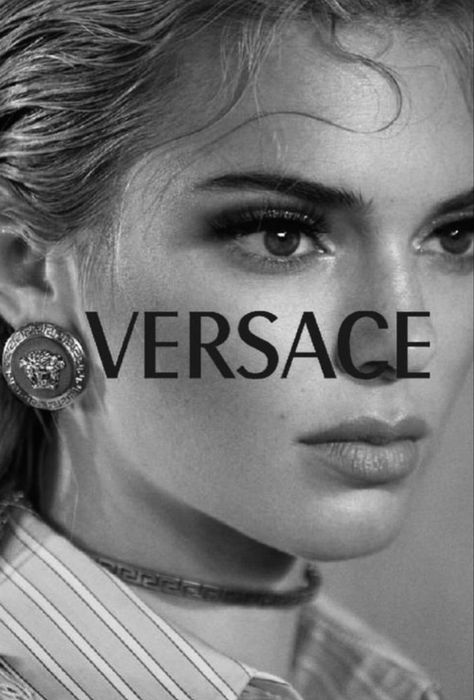 White Photo, Versace, A Woman, Black And White, White, Black