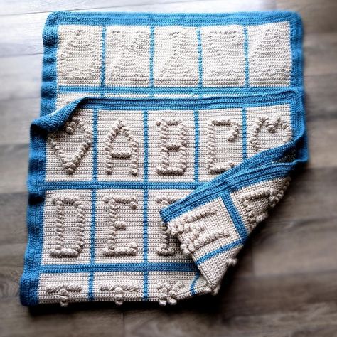 The crochet abc blanket Crochet pattern by Yarnoculous Alphabet Graph, Alphabet Baby Blanket, Abc Patterns, Crochet Letters, Graph Crochet, Blanket Crochet Pattern, Letters Alphabet, Simple Crochet, Crochet Blocks