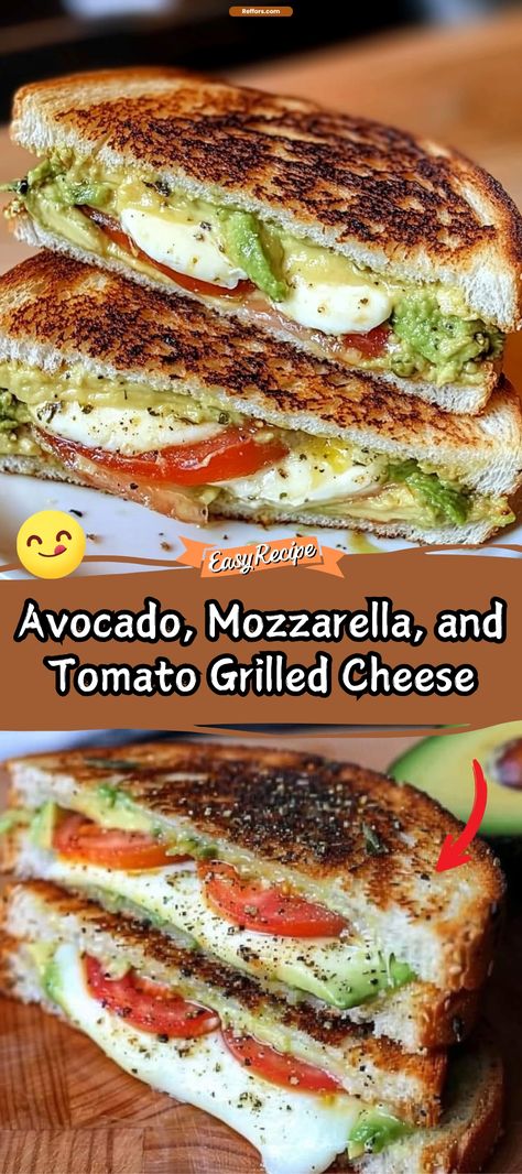 Avocado, Mozzarella, and Tomato Grilled Cheese Mozzarella Sandwich Grilled, Fresh Mozzarella Sandwich Recipe, Gluten Free Panini Recipes, Fresh Mozzarella Grilled Cheese, Fresh Mozzarella Cheese Recipes, Tomato Grilled Cheese Sandwiches, Starbucks Tomato Mozzarella Panini, Tomato And Mozzarella Sandwich, Grilled Cheese And Tomato Sandwich