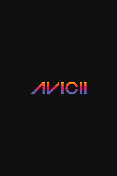 AVICII Logo with color Avicii Logo, Musician Logo, Record Deal, Tim Bergling, Music Logo Design, Avicii, Music Logo, Logo Color, Record Producer