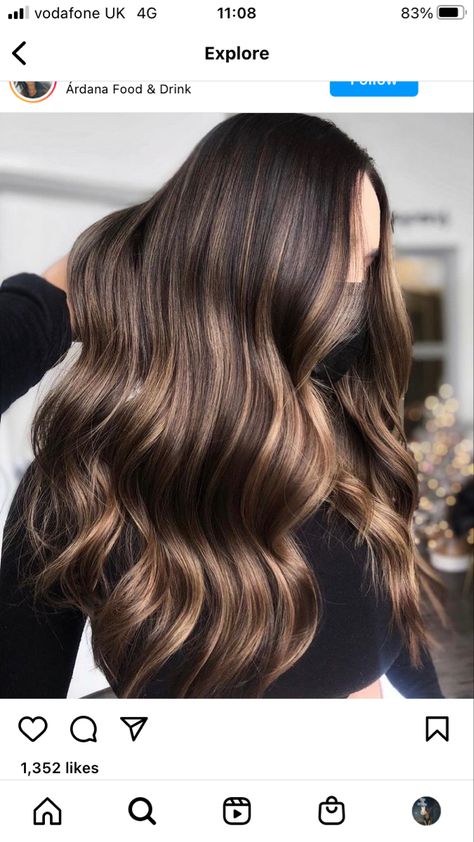 Air Touch Hair Brunette, Air Touch Hair, How To Bayalage Hair, Air Touch, Balayage Straight Hair, Brunette Hair With Highlights, Balayage Hair Dark, Brown Blonde Hair, Hair Inspiration Color