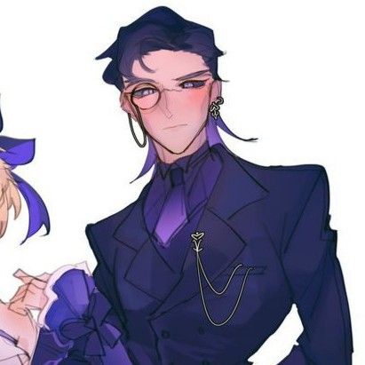 Oz + Fischl ☆ Human Oz And Fischl, Modern Fischl Genshin Impact, Fischl And Oz Fanart, Fischl And Oz, Eyes Emoji, Cat Heart, Heart Eyes, Matching Pfp, Matching Icons