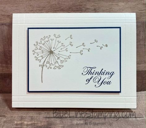 Thinking of You Easy Stampin Up Sympathy Cards, Dandelion Wishes Stampin Up Cards Sympathy, Stampin Up Dandelion Wishes Cards, Stampin Up Thinking Of You Cards Simple, Stampin Up Thinking Of You, Simple Stamping Stampin Up Cards, Thinking Of You Stampin Up Cards, Stampin Up Simple Stamping, Stampin Up Dandelion Wishes