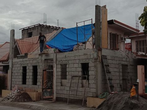 2 storey house construction in Philippines,mabalacat city pampanga, metro clark homes subdivision🇵🇭 Under Construction House, House Philippines, Construction House, 2 Storey House, House Construction, Construction Site, Home Construction, Under Construction, Philippines