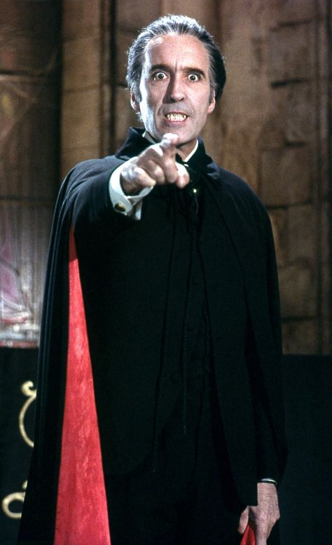 Count Dracula, Christopher Lee Hammer Horror Films, Christopher Lee, Vampire Movies, Septième Art, Count Dracula, Famous Monsters, Horror Monsters, Vampire Academy, Horror House