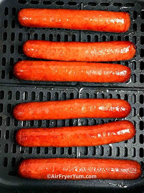 Hot Dogs In Air Fryer, Best Frozen Meals, Frozen Beef, Hot Dog Toppings, Beef Hot Dogs, Cheese Dog, Air Fryer Oven Recipes, Air Fryer Recipes Easy, Ninja Foodi