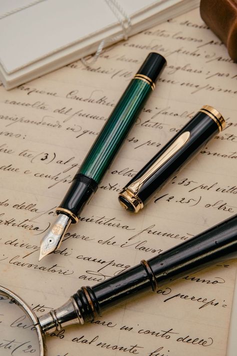 Pelikan Fountain Pen, Pen Stationary, Handwriting Calligraphy, European Aesthetic, Luxury Pens, Eye Makeup Pictures, Calligraphy Ink, Dark Academia Aesthetic, Fountain Pen Ink