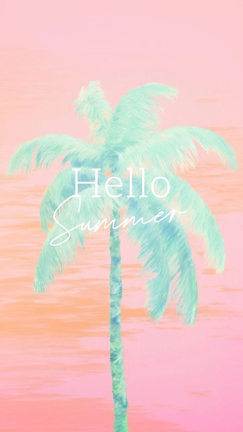 Hello summer quote  template | premium image by rawpixel.com / Aum Leaf Iphone Wallpaper, Pink Butterfly Wallpaper, Butterfly Palm, Iphone Wallpaper Pink, Retirement Life, Tropical Water, Summer Quote, Wallpaper Quote, Beautiful Summer Wallpaper