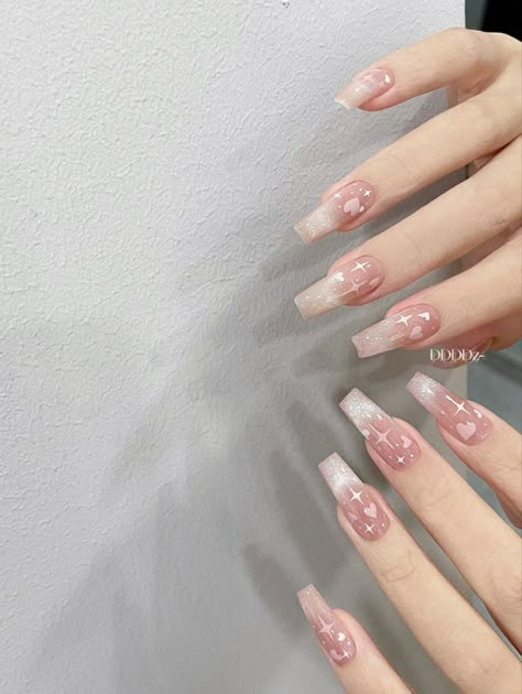 Rave Nails, Punk Nails, Nagel Tips, Gel Nails Diy, Grunge Nails, Simple Gel Nails, Minimal Nails, Blush Nails, Pretty Gel Nails