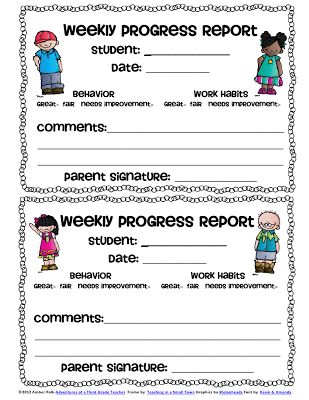 Education : Weekly Progress Report Weekly Report Template, Weekly Report, Parent Teacher Communication, Teacher Conferences, Parent Teacher Conferences, Third Grade Teacher, Parent Communication, Classroom Behavior, Progress Report