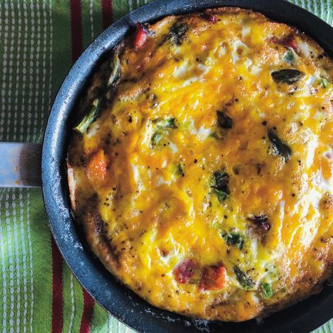 Ham, Mushroom and Asparagus Frittata Asparagus And Cheese, Ham Frittata, Potato Asparagus, Ham Quiche, Mushroom Frittata, Asparagus Frittata, Black Forest Ham, Cheese Frittata, Frittata Recipes