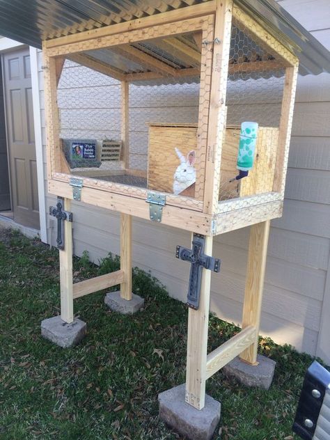 Para hacer Diy Bunny Hutch, Rabbit Cages Outdoor, Diy Bunny Cage, Rabbit Hutch Plans, Diy Rabbit Cage, Rabbit Hutch Indoor, Indoor Rabbit Cage, Diy Rabbit Hutch, Outdoor Rabbit Hutch