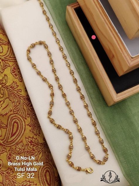 Tulsi Mala In Gold For Women, Tulsi Mala, Locker Designs, Asscher Cut Ring, Asscher Cut, Jewelry Model, Gold Jewellery, Gold Chains, Gold Jewelry