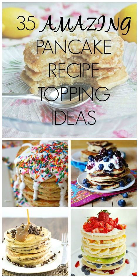 If you need to spruce up your best pancake recipe with some fun and delicious toppings, we've got just the thing! Pancake Topping Ideas, Classic Pancake Recipe, Pancake Bar, Fun Pancakes, Best Pancake Recipe, Pancake Toppings, Waffle Bar, Pancake Recipe Easy, Pancake Recipes