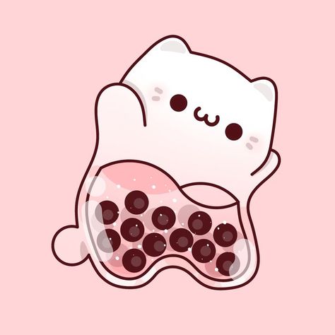 Cute Boba, Bubble Drawing, Artist Problems, Drawing Accessories, Cute Small Animals, Cute Backgrounds For Phones, Cute Cats Photos, Cute Animal Drawings Kawaii, Cute Doodles Drawings