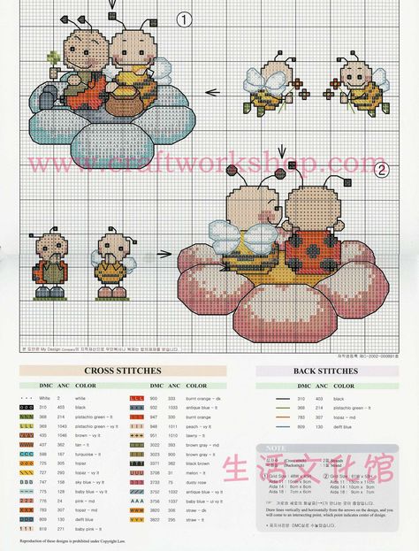 Cuscino Api 02 Dyi Art, Cross Stitch Kitchen, Cross Stitch For Kids, Cross Stitch Baby, Simple Cross Stitch, Embroidery Techniques, Cross Stitch Designs, Cross Stitch Pattern, Free Food