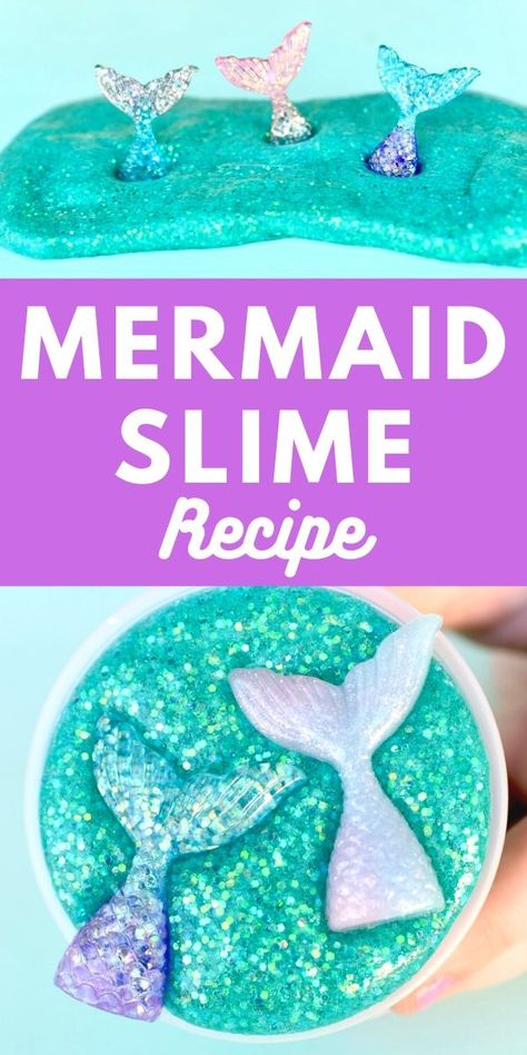 Mermaid Slime Party, Mermaid Sensory Bin Diy, Easy Mermaid Party Decorations, Mermaid Science Experiment, Diy Under The Sea Birthday Party, Kitty Mermaid Birthday Party, Under The Sea Games Activities, Ariel Birthday Party Games, Mermaid Under The Sea Birthday Party