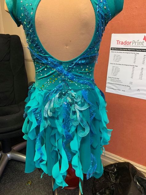 Water Dance Costume, Mermaid Halloween Outfit, Green Dance Costume, Ice Skating Competition Dress, Ice Dance Dresses, Funky Tights, Cute Dance Costumes, Fish Costume, Lyrical Costumes