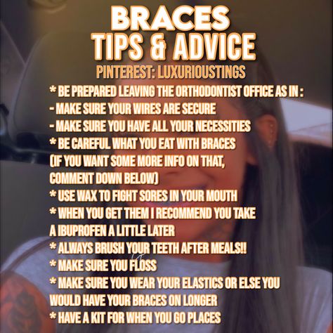 Braces Survival Kit, Braces Essentials, Braces Kit, Braces Hacks, Braces Journey, Cleaning Braces, Braces Care, Braces Food, Braces Pain