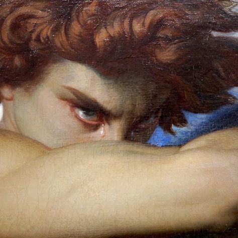 Fallen Angel Art, Alexandre Cabanel, Angry Eyes, The Fallen Angel, Rennaissance Art, Angel Painting, Eye Painting, Historical Art, Old Paintings