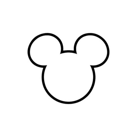 Mickey Ears Silhouette, Mickey Mouse Head Outline, Mickey Head Silhouette, Mickey Head Outline, Mickey Mouse Outline Tattoo, Mickey Head Tattoo, Mickey Mouse Head Template, Mickey Mouse Outline, Mickey Mouse Clipart