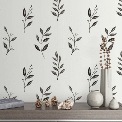 Kentish Town, Floral Wall Decals, Flower Wall Decals, Room Update, Branch Design, Removable Wall Decals, Project Nursery, Watercolor Leaves, Removable Wall