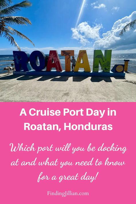 If you're cruise includes a port day in Roatan, Honduras, you're in luck! There are so many great things to do in Roatan - snorkeling, diving, hugging a sloth. Know where your ship will dock because there are two cruise ports in Roatan. Roatan Honduras Cruise Excursions, Things To Do In Roatan Honduras, Mahogany Bay Cruise Port, Roatan Honduras Cruise Port, Msc Seascape, Ncl Escape, Royal Carribean Cruise, Carribean Travel, Mahogany Bay