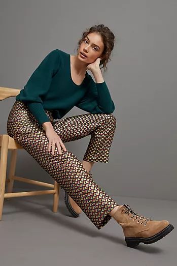 Pants for Women | Dress & Casual Pants | Anthropologie Slim Straight Pants, Velvet Pants, Straight Trousers, On Repeat, Slim Pants, Straight Pants, Womens Oxfords, Straight Leg Pants, Cropped Pants