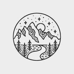 Circle Drawing Ideas, Path Drawing, Drawing Circles, Mountain Path, Rings Tattoo, Lord Of The Rings Tattoo, Circle Drawing, Drawing Simple, Drawing Ideas