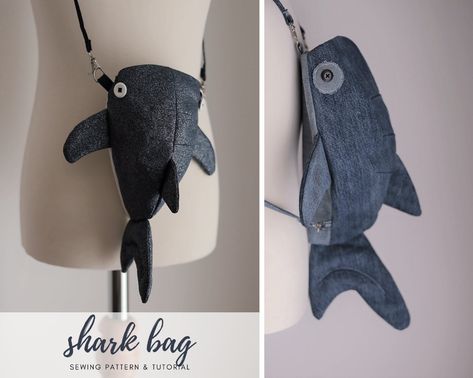 Whale Shark Bag, Shark Bag, Modern Bag, Sew Ins, Costura Diy, The Mummy, Industrial Sewing Machine, Paper Sewing Patterns, Blanket Patterns