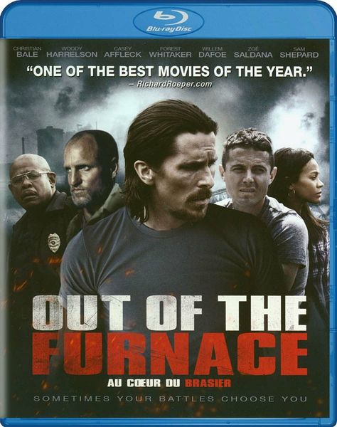 Out of the Furnace is a 2013 American crime drama film directed by Scott Cooper, from a screenplay written by Cooper and Brad Ingelsby. Produced by Ridley Scott and Leonardo DiCaprio, the film stars Christian Bale, Casey Affleck, Woody Harrelson, Zoe Saldana, Forest Whitaker, Willem Dafoe, and Sam Shepard. Out Of The Furnace, Sam Shepard, Screenplay Writing, Woody Harrelson, Forest Whitaker, Casey Affleck, Movies Box, Willem Dafoe, See Movie