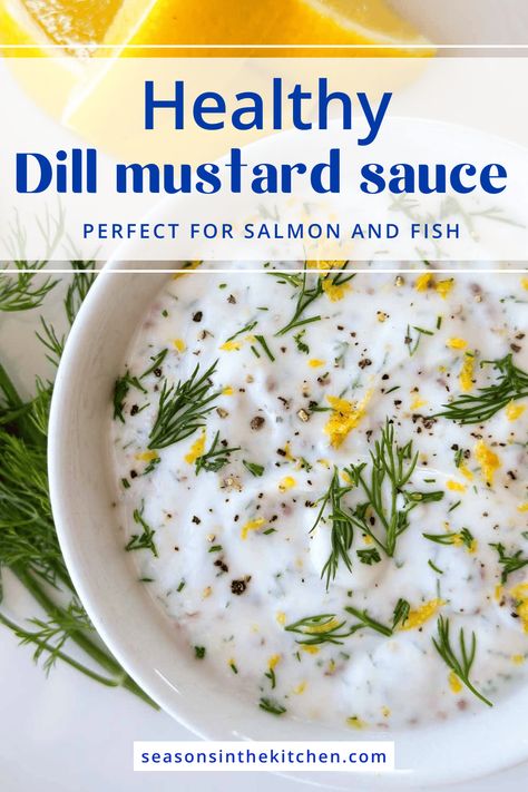 Elevate your dishes with this versatile dill mustard sauce, crafted with simple ingredients and fresh herbs. Follow our step-by-step instructions to create a creamy, delicious sauce perfect for salmon or fish, and enhancing the flavor of your favorite recipes. Plus, it's a healthy option too! Dill Mustard Sauce, Sauce For Vegetables, Smoked Salmon Sandwich, Zesty Salad, Homemade Condiments, Vegetarian Breakfast Recipes, Healthy Salad Dressing, Dip Recipes Easy, Mustard Sauce