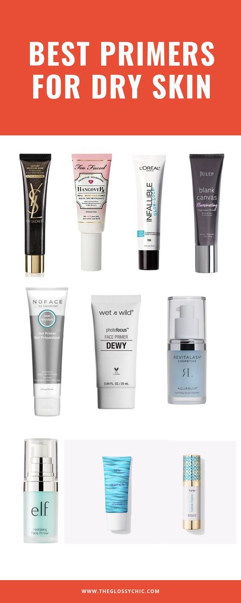 best primers for dry skin Best Face Primer For Dry Skin, Best Drugstore Primer For Dry Skin, Best Primers For Dry Skin, Best Makeup For Dry Skin, Best Makeup Products For Dry Skin, Best Face Moisturizer For Dry Skin, Best Skin Care Products For Dry Skin, Dry Skin Primer, Makeup Primer For Dry Skin