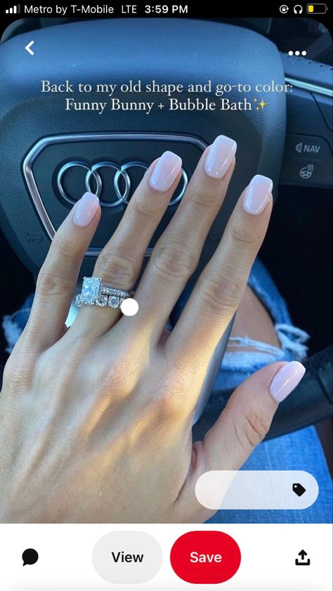 Dip Nails Ideas French Tip, Short Full Set Nails, Summer Nails Round, Pageant Nails, Bubble Bath Nails, Bridal Shower Nails, Bachelorette Nails, Round Square Nails, Short Classy Nails