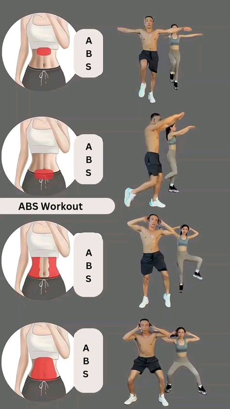 Easy Abs Workout, Abs Workout At Home, Easy Abs, Easy Ab Workout, Motivasi Diet, Workout Program Gym, Gym Workout Plan For Women, Abs Exercise, Workout Routines For Beginners