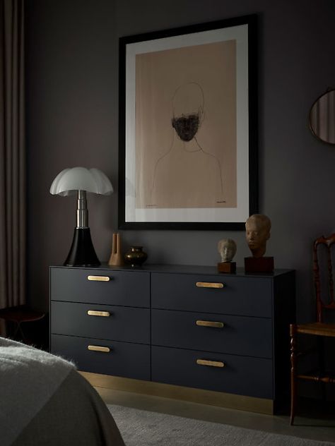 Superfront | Fronts, handles, legs, sides and tops for Ikea frames Soothing Bedroom Colors, Exclusive Bedroom, Black Dresser, Hall Furniture, Sideboard Grey, Get Organised, Dekorasi Kamar Tidur, Bedroom Pictures, Ikea Frames