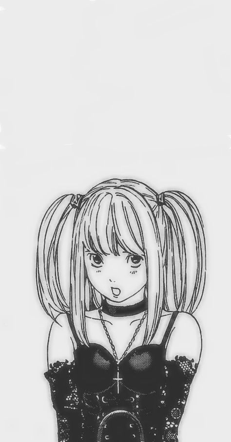 Misa Amane Manga Icon, Sanrio Wallpaper Iphone, Misa Wallpaper, Iphone Lockscreen Aesthetic, Wallpaper Iphone Lockscreen, Power Manga, Dead Note, Anime Kiss Gif, Deat Note