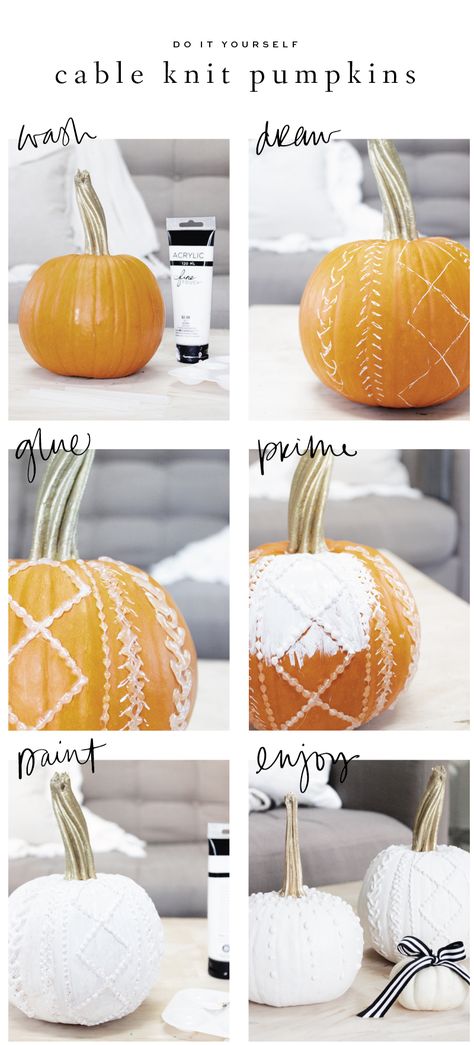 Calligraphy Pumpkin, Knit Pumpkins, Fall Halloween Decor, Fall Holidays, Fall Decor Diy, Fete Halloween, Fall Diy, Look Vintage, How To Decorate