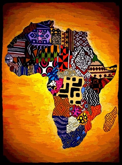 African Print Painting, Africa Shape Art, Africa Art Design Culture, African Art Paintings Culture, African Heritage Art, Ghanaian Art, West African Art, Africa Colors, African Wallpaper