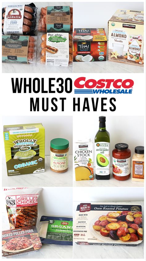 Costco Must Haves, Whole30 Costco, Whole 30 Costco, Costco Shopping List, Whole 30 Challenge, Costco Shopping, Whole 30 Meal Plan, Whole 30 Diet, Whole 30 Approved