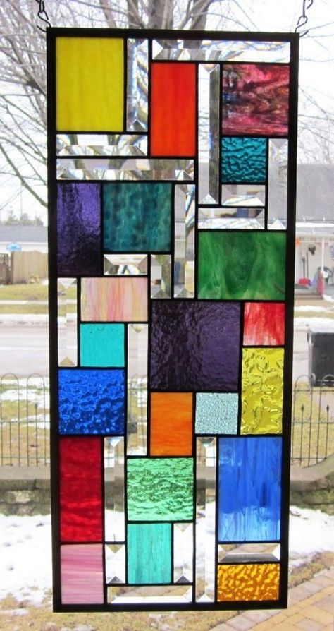 Contemporary Stained Glass Panels, Tiffany Stained Glass Windows, Tiffany Glass Art, Window Stained, Stained Glass Door, Bathroom Window, Glass Painting Designs, Stained Glass Window Panel, Tiffany Stained Glass